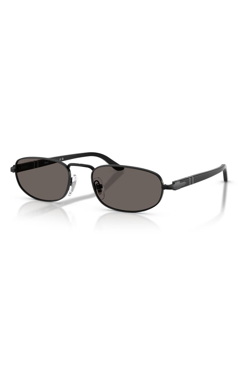 Persol 56mm Pillow Sunglasses, Alternate, color, Demigloss Black / Dark Grey