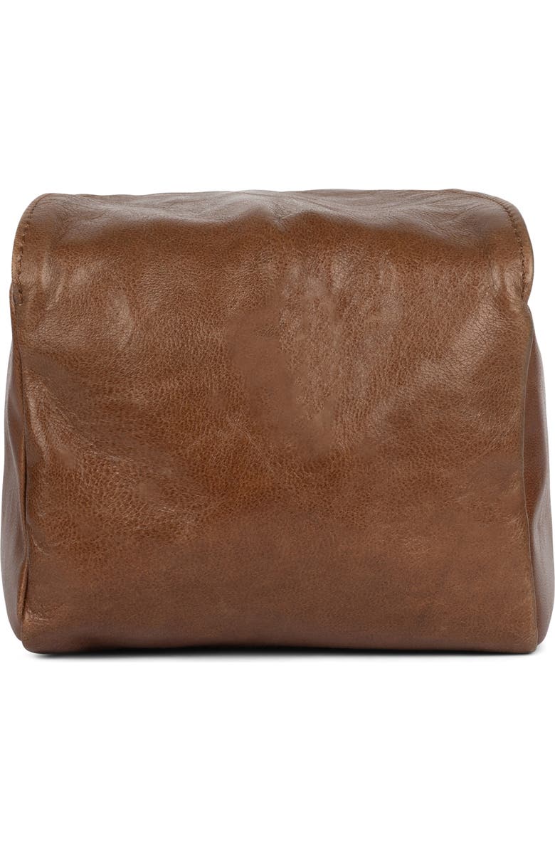 Jeffrey Campbell Boxed-Up Leather Crossbody Bag, Alternate, color, Coffee