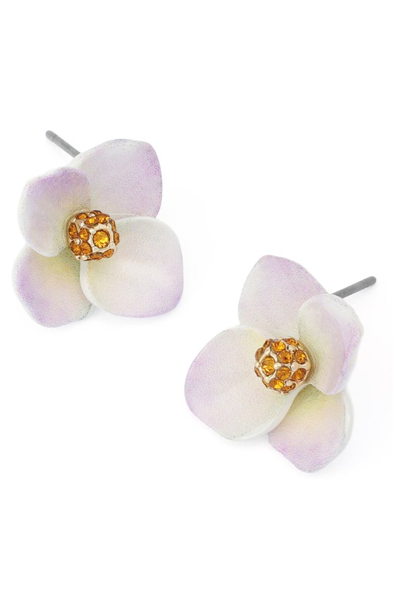 Betsey Johnson Flower Stud Earrings, Alternate, color,