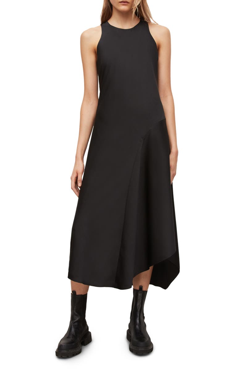 AllSaints Juni Turtleneck Sweater & Sleeveless Dress, Main, color,