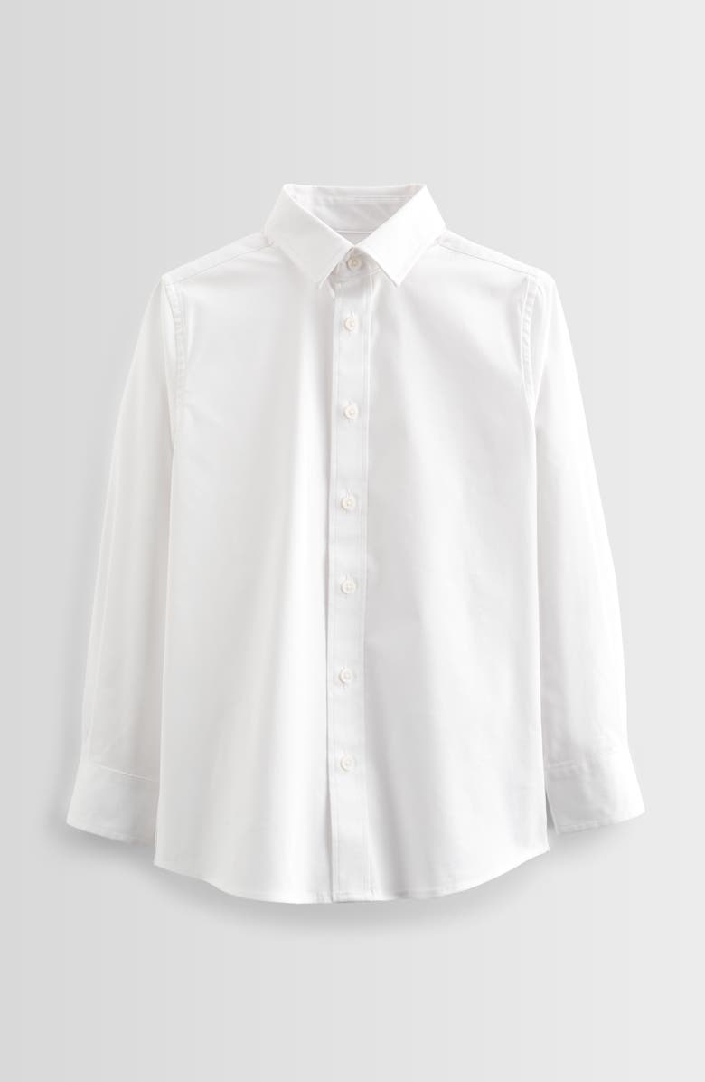 Nordstrom Kids' Stretch Dress Shirt, Main, color, White