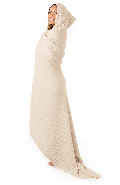 Adult Muslin Hooded Towel