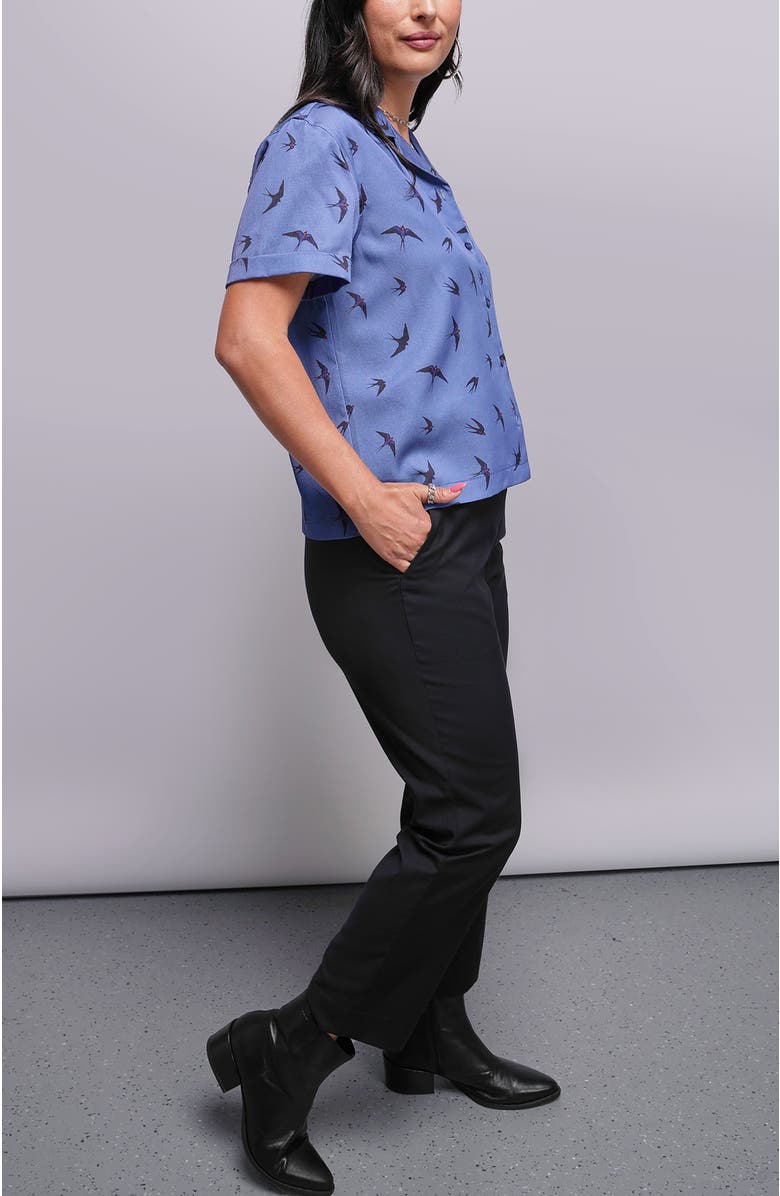 WILDFANG The Everyday Camp Button Up, Alternate, color, Swift Oxford Blue