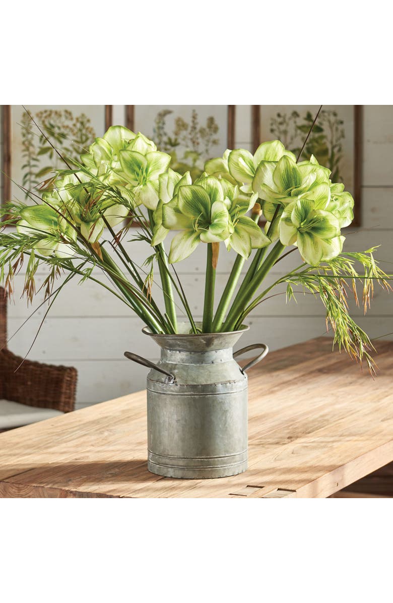 Napa Home & Garden Paris Vintage Tin Jug, Alternate, color, Gray