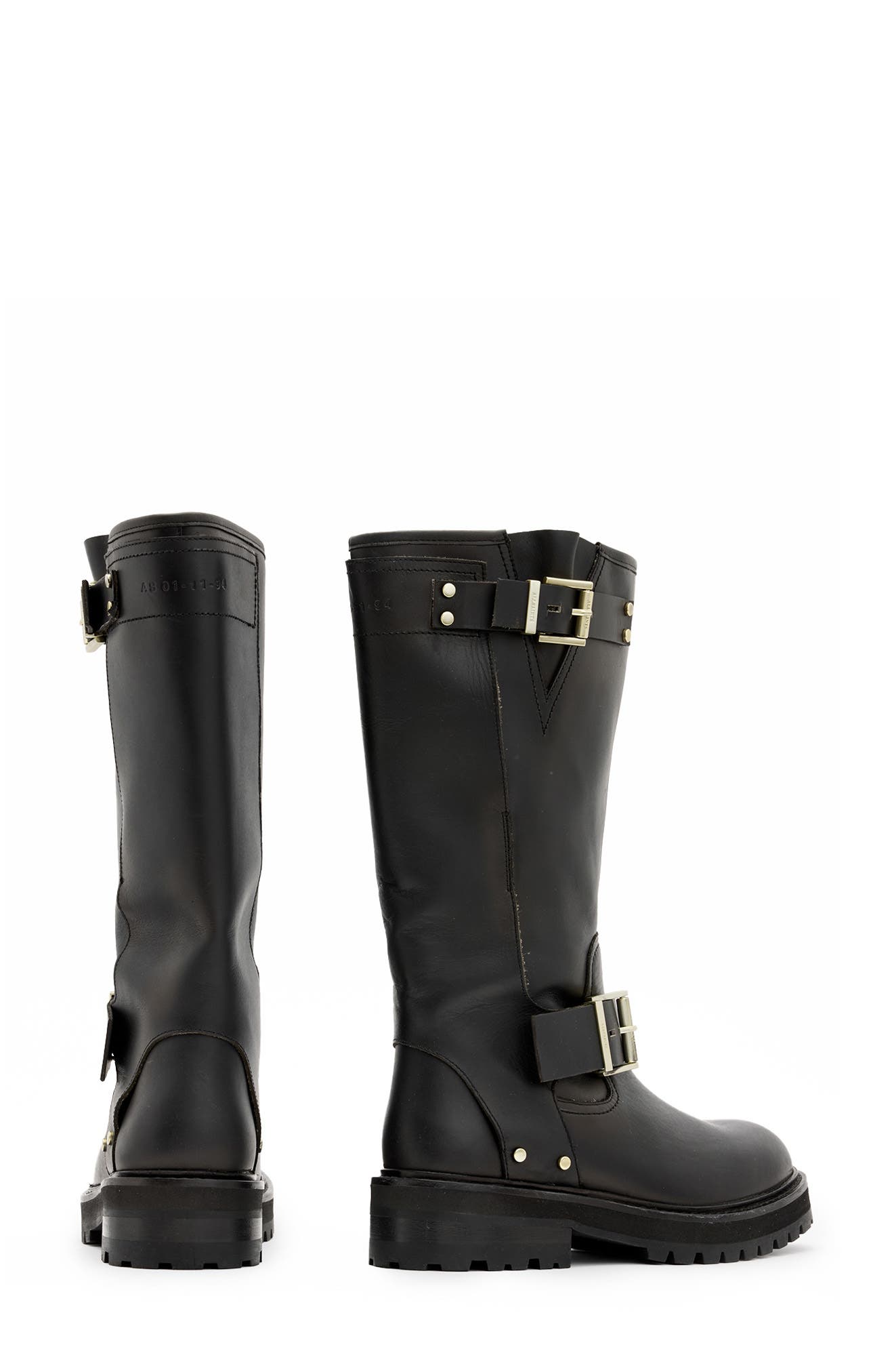 AllSaints Tay Biker Boot, Alternate, color, 