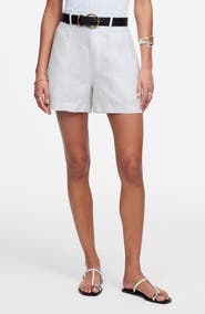 Madewell Pintuck Linen Shorts