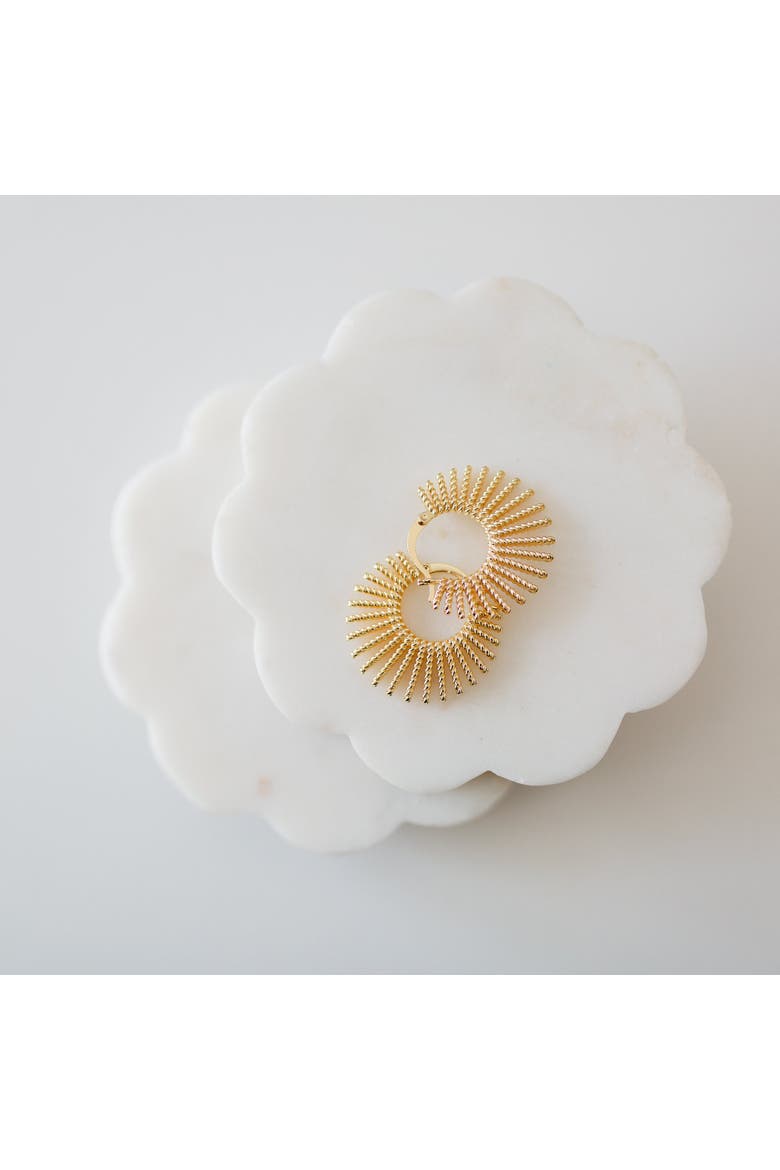 The Solaria Radiant Hoops, Alternate, color, Gold