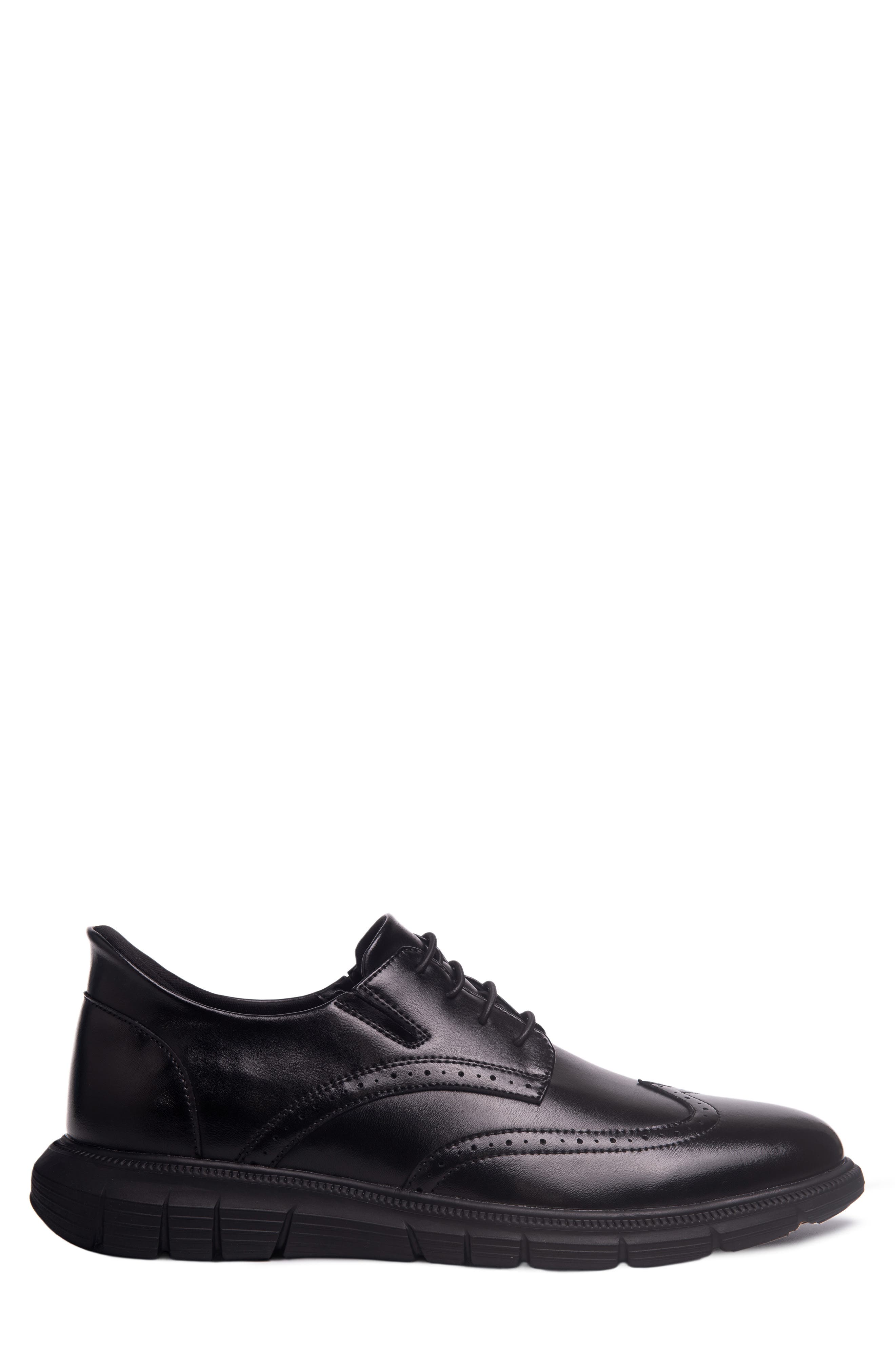 Marc Joseph New York Hill Street Wingtip Derby, Alternate, color, Black Napa Leather/Black Sole