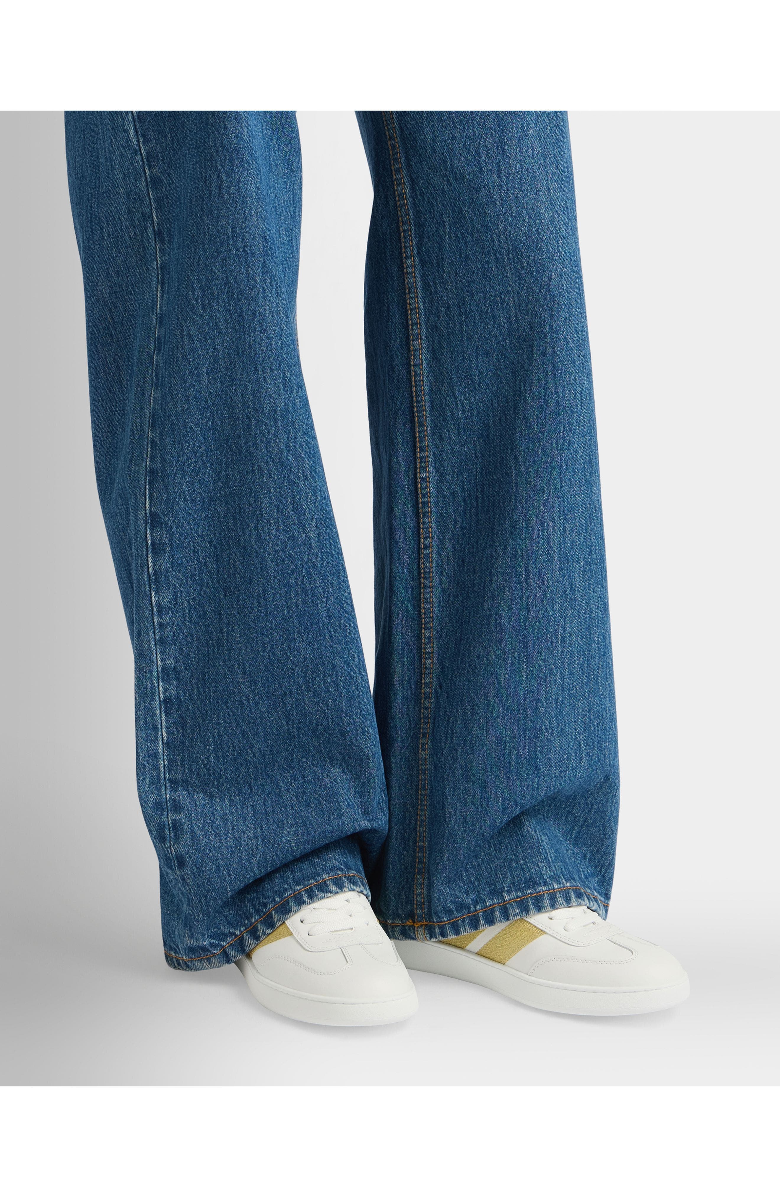 Bally Calf Leather Retro Crest Sneaker, Alternate, color, White