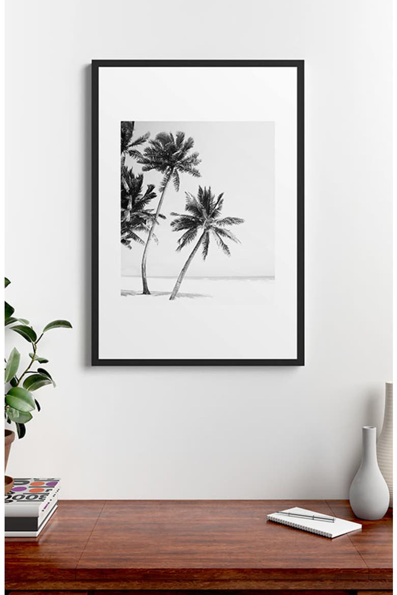 Island Framed Art Print, Alternate, color, BLACK-WHITE