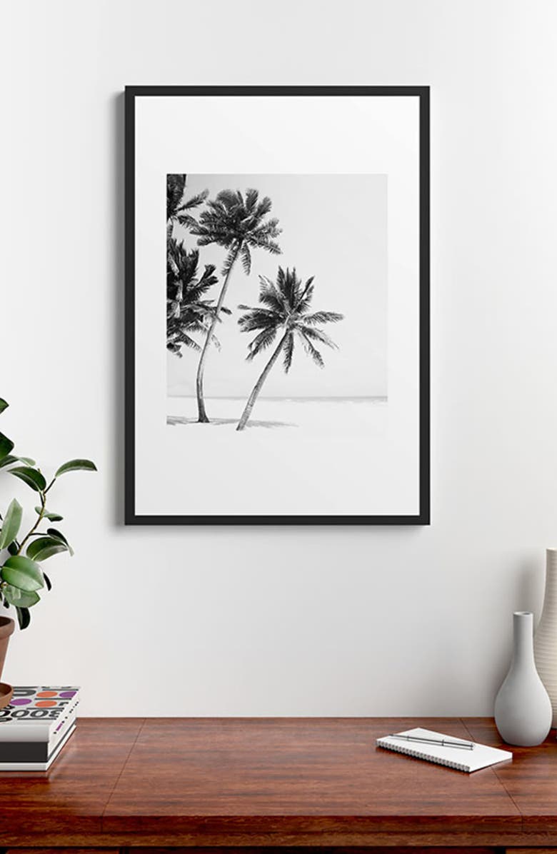 Deny Designs Island Framed Art Print, Alternate, color, Black-White