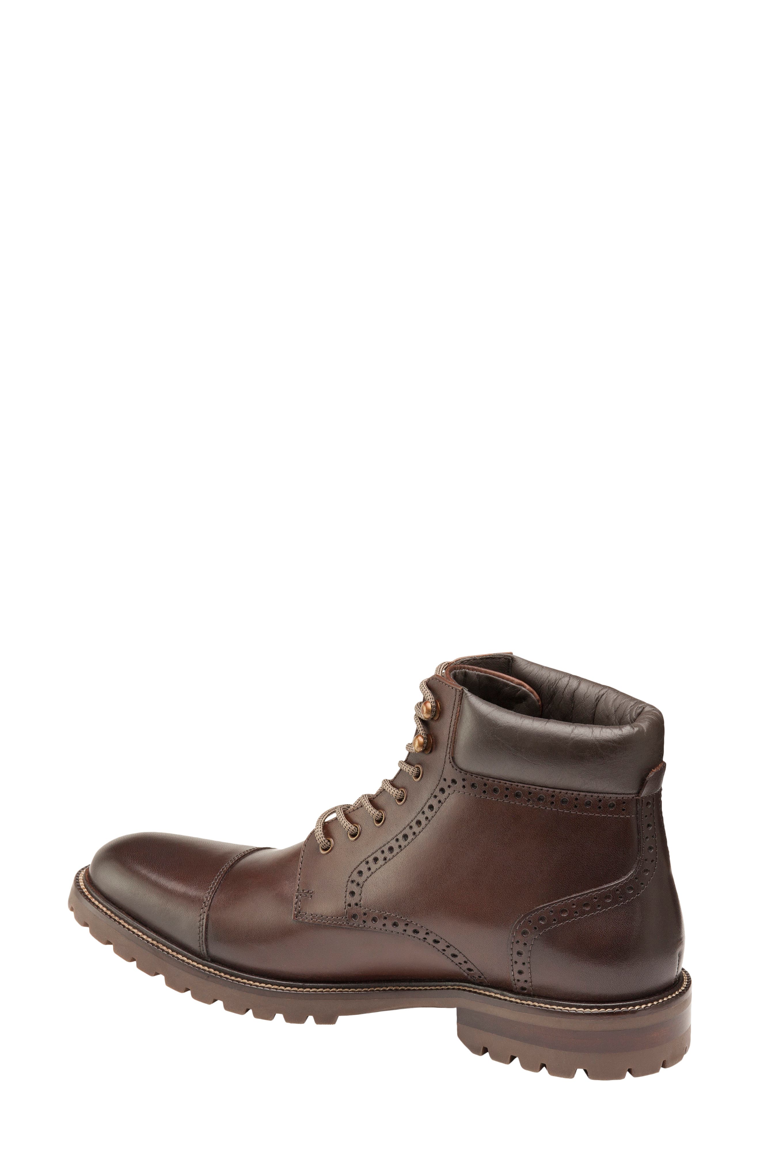 Hobson Cap Toe Boot, Alternate, color, MAHOGANY