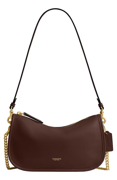 Waverly Natural Grain Leather Shoulder Bag