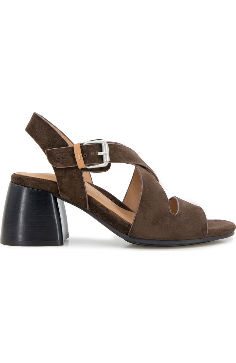 Gentle Souls Mela Crisscross Sandal, Alternate, color, Chocolate Suede