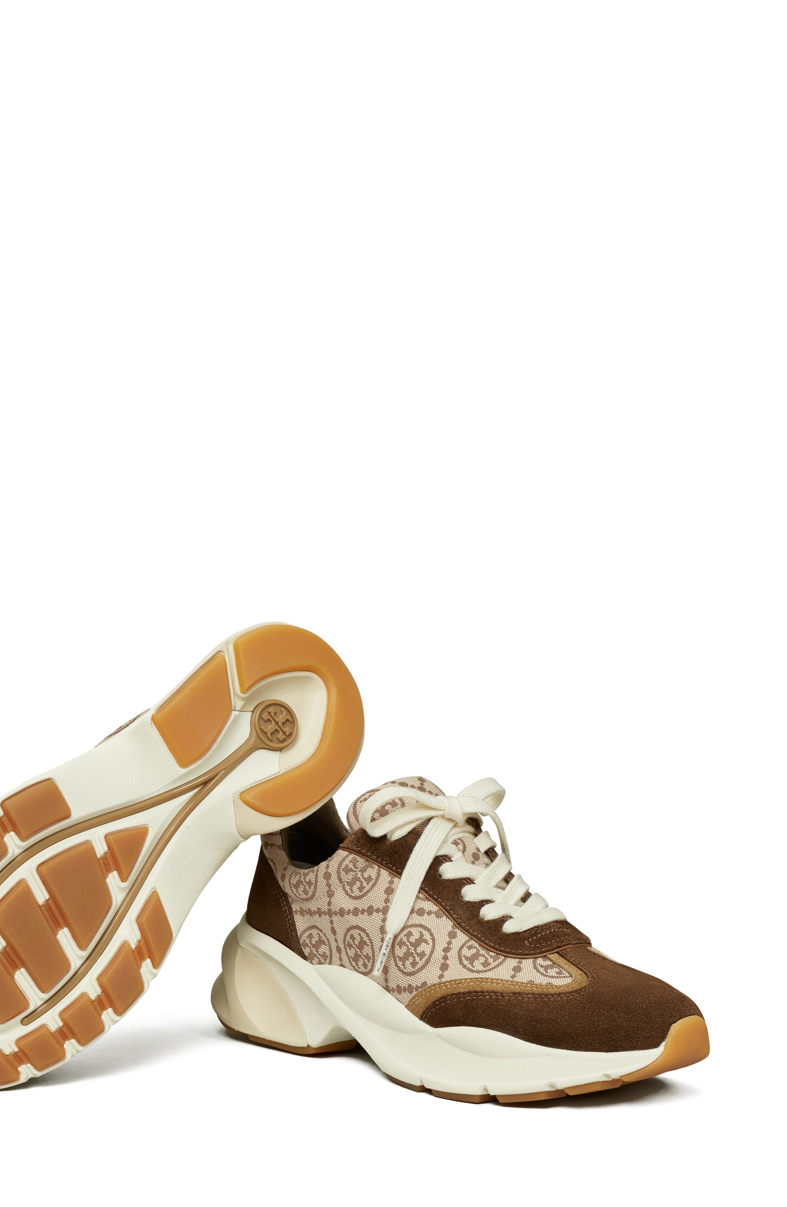 Tory Burch T Monogram Good Luck Trainer Sneaker, Alternate, color, 