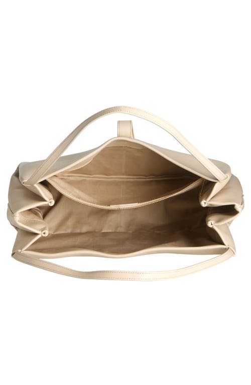 Ferragamo Large New Line Tote In Stone