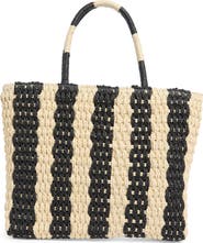ALESSIA BIANCHI East/West Straw Tote Bag