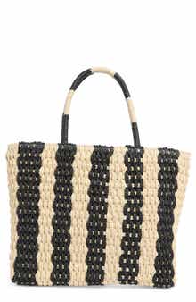 ALESSIA BIANCHI East/West Straw Tote Bag