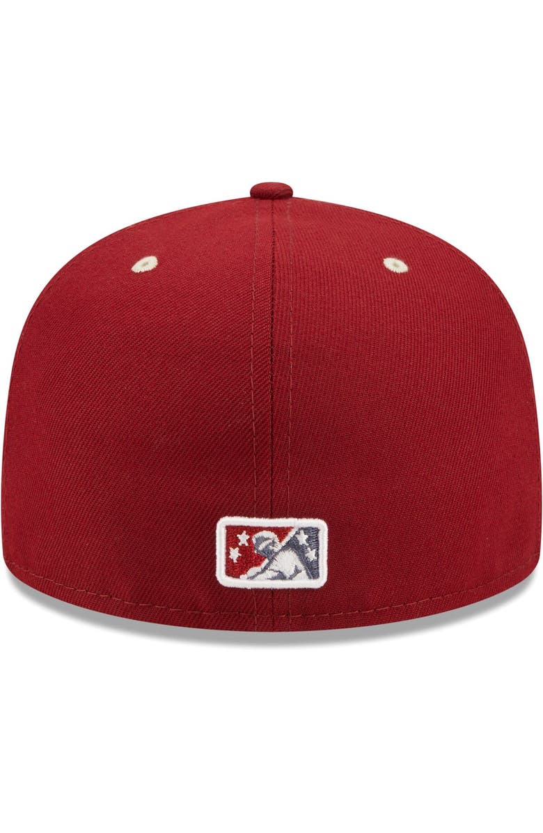 New Era Men's New Era Red Frisco RoughRiders Authentic Collection Team Game 59FIFTY Fitted Hat, Alternate, color,