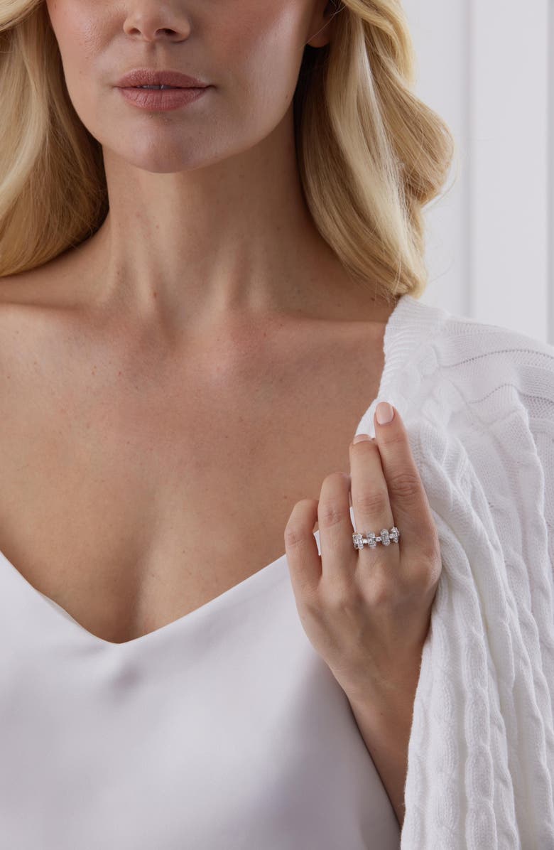 Sara Weinstock Taj Vertical Setting Half Eternity Ring, Alternate, color, 