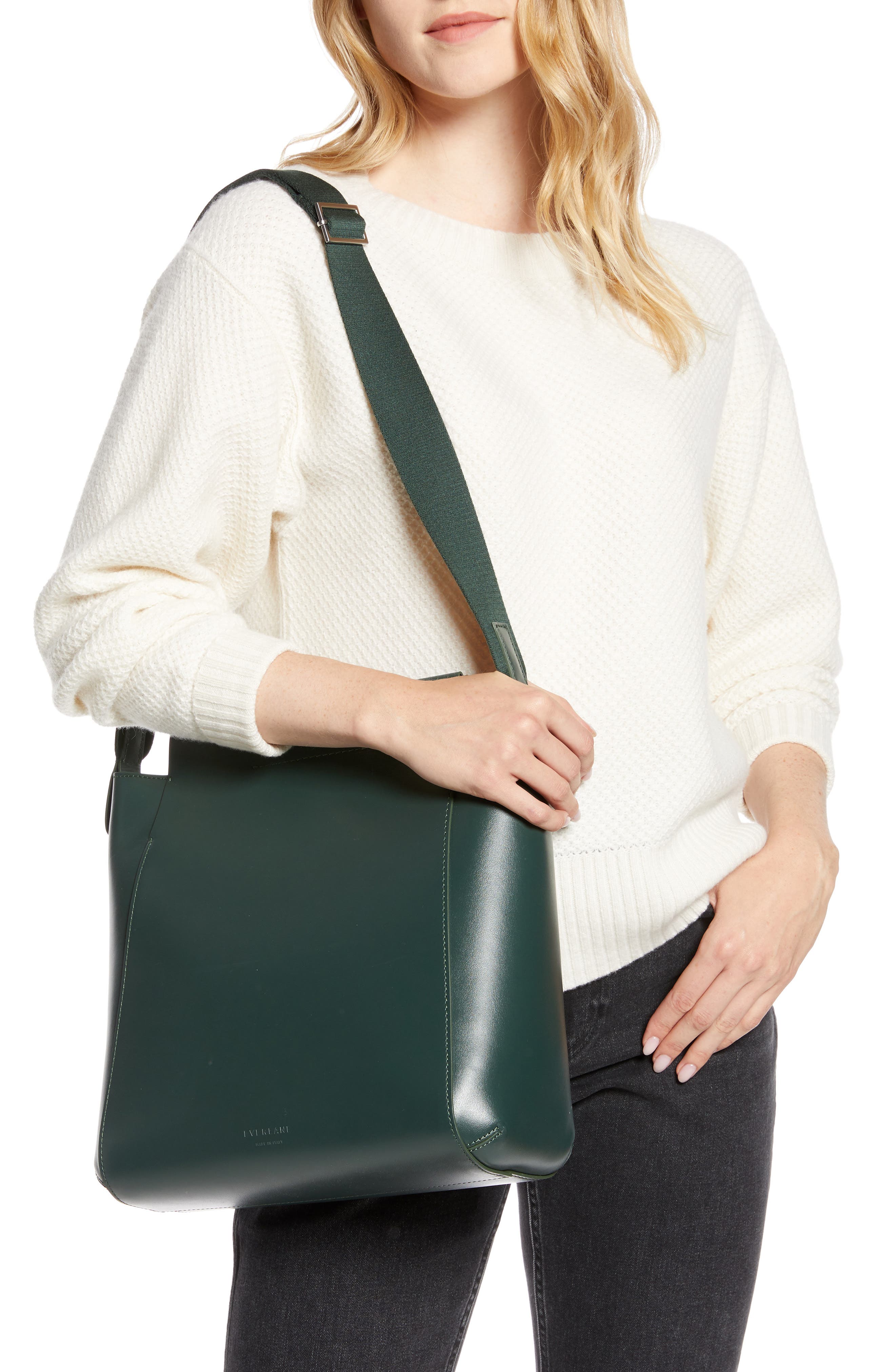 Everlane The Form Leather Crossbody Bag, Alternate, color, 