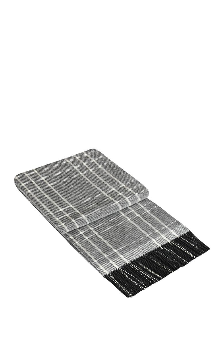 MELANGE HOME Italian Wool Blend Throw - Grey, Main, color, 