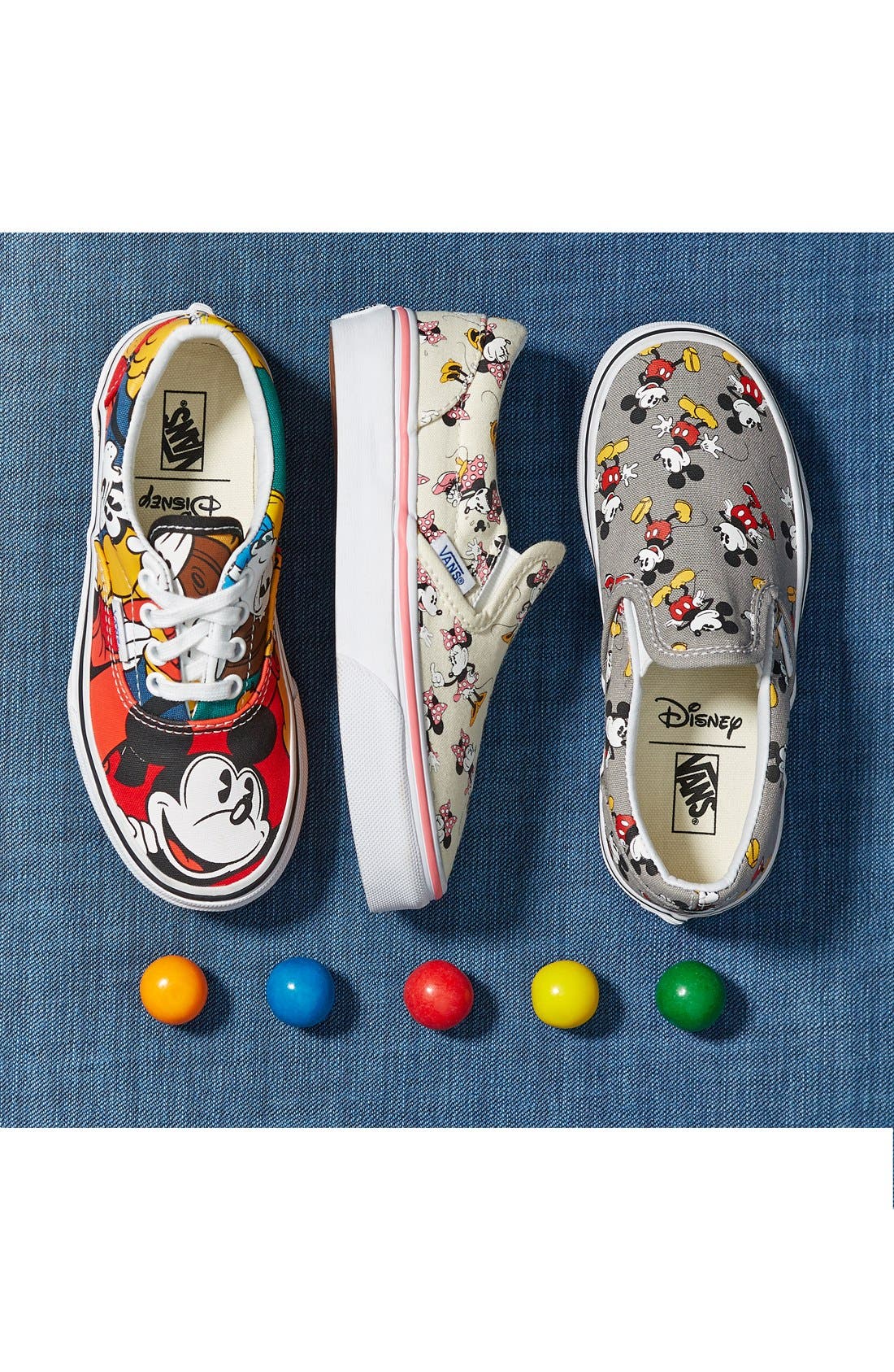 Vans 'Classic - Disney<sup>®</sup> Mickey Mouse' Slip-On, Alternate, color, 