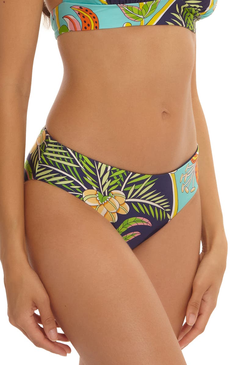 Trina Turk Flamingo Hipster Bikini Bottoms, Alternate, color, 