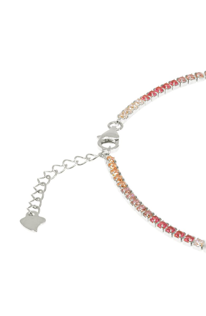 RAGEN Jewels Rainbow Crystal Tennis Anklet, Alternate, color,
