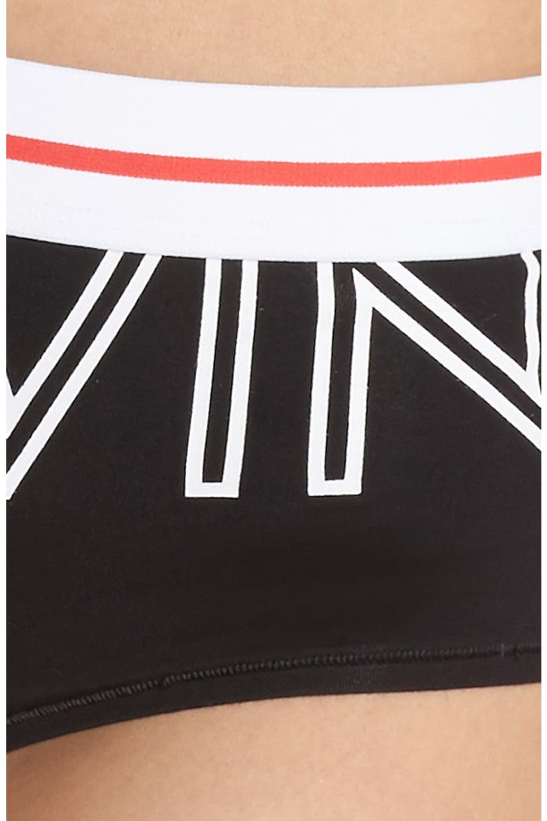 'Modern' Logo Panties, Alternate, color, BLACK
