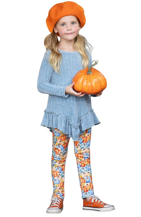 Pumpkin Patch Ruffle Tunic and Legging Set (Toddler, Little Kid & Big Kid)