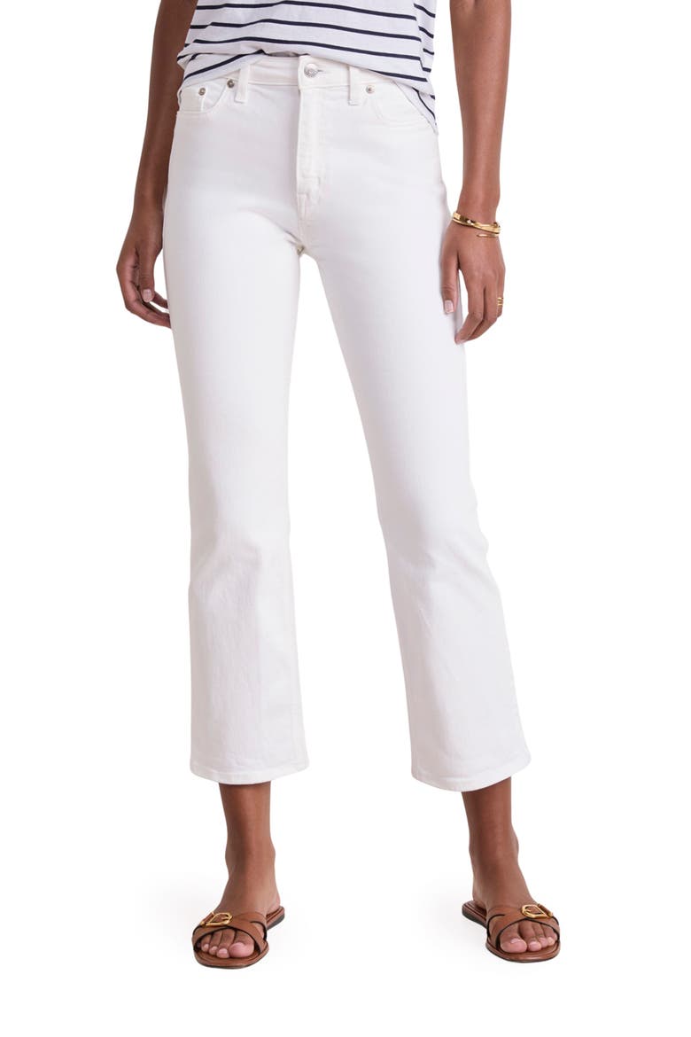 Kick Flare Jeans, Main, color, WHITE