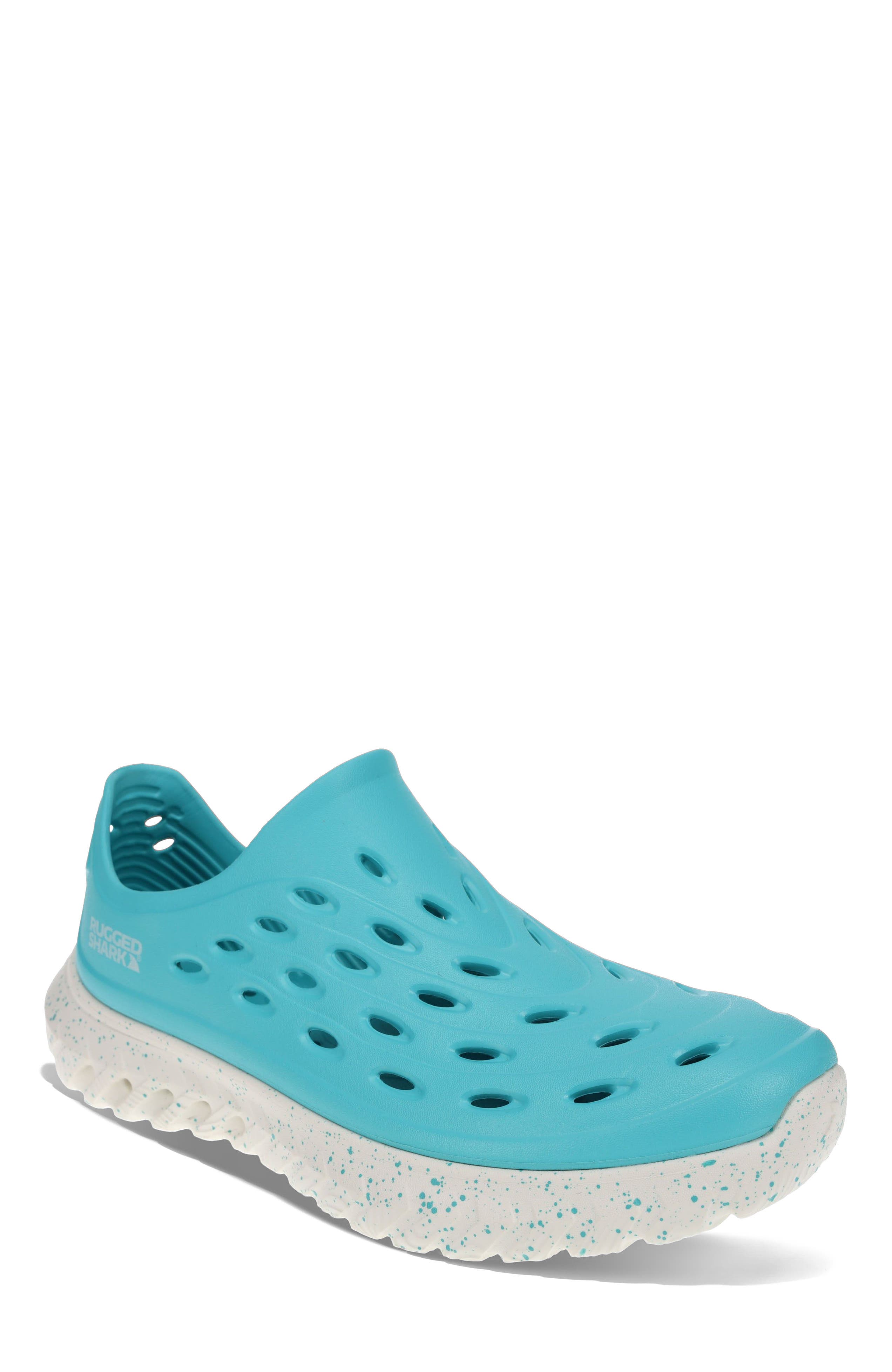 RUGGED SHARK Ladies Rift Slip-On Water Shoes, Alternate, color, Teal