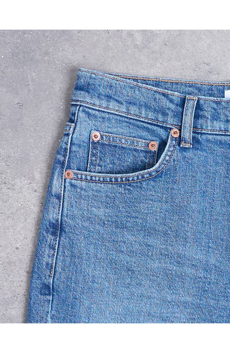 Topshop Orson Mid Rise Straight Leg Jeans, Alternate, color, Vintage Blue