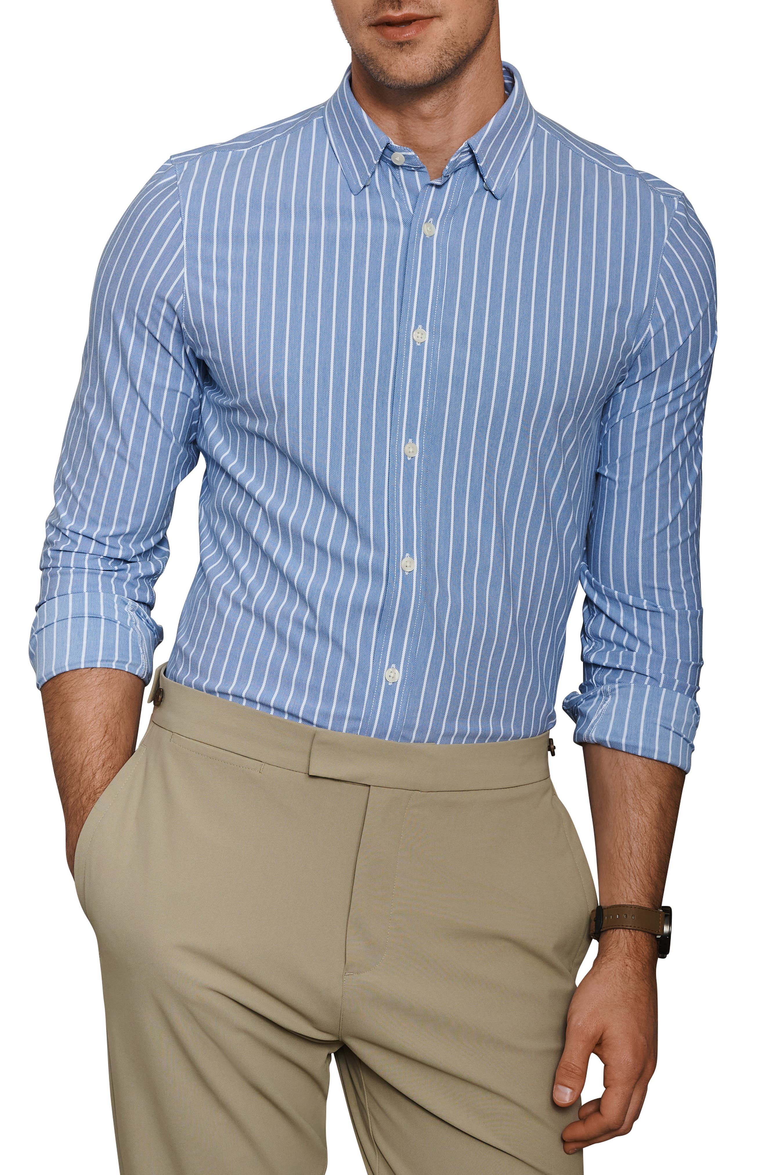 BLUE OXFORD STRIPE