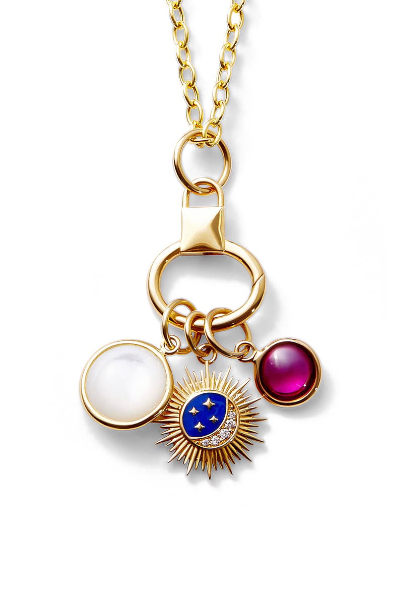 Cosmic Symphony Necklace, Main, color, Blue