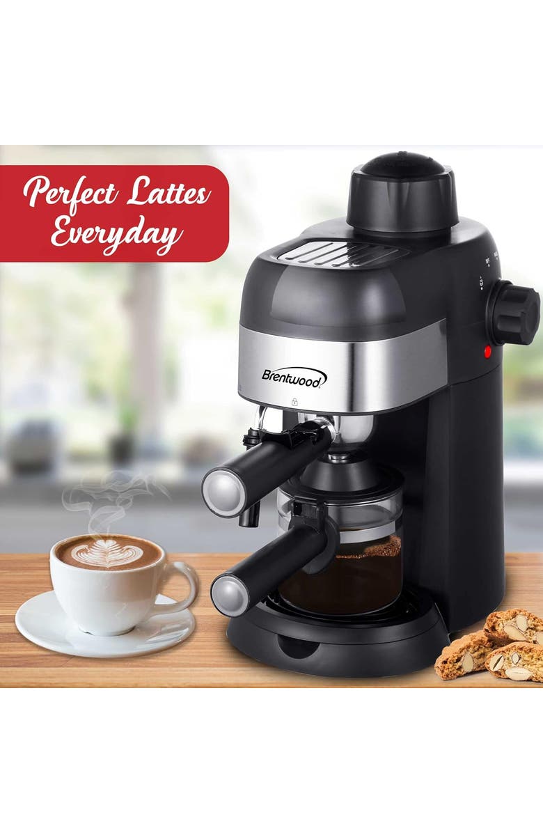 Brentwood Espresso and Cappuccino Maker, Alternate, color, Metal