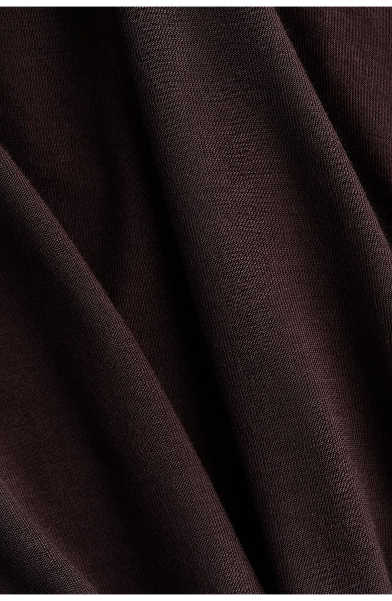 H&M Gathered Viscose Top, Alternate, color, Dark Brown