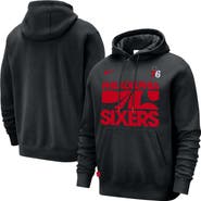 Nike Men's Nike Black Philadelphia 76ers Courtside Club Pullover Hoodie