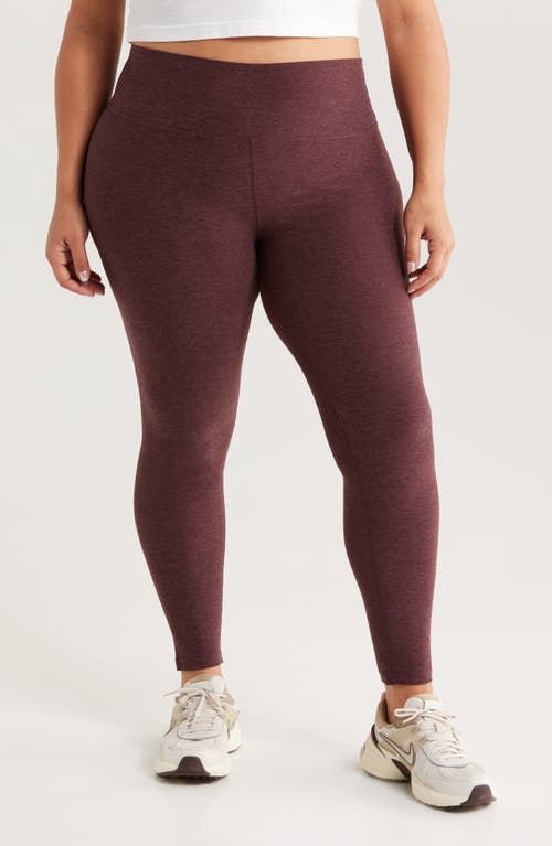 Zella Renew High Waist Leggings In Burgundy