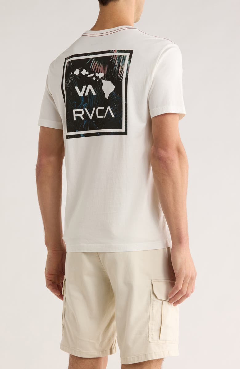 RVCA Island Cotton Graphic T-Shirt, Alternate, color, Antique White