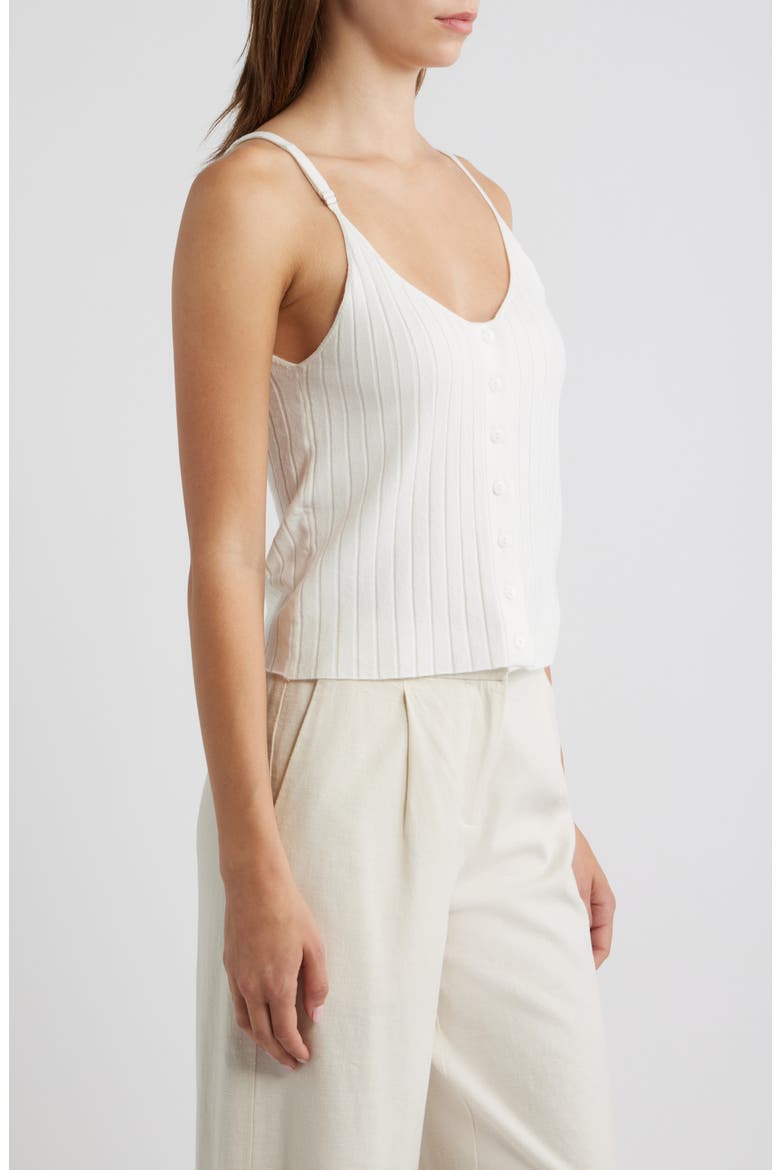 Vieste Rib Knit Camisole, Alternate, color, ECRU