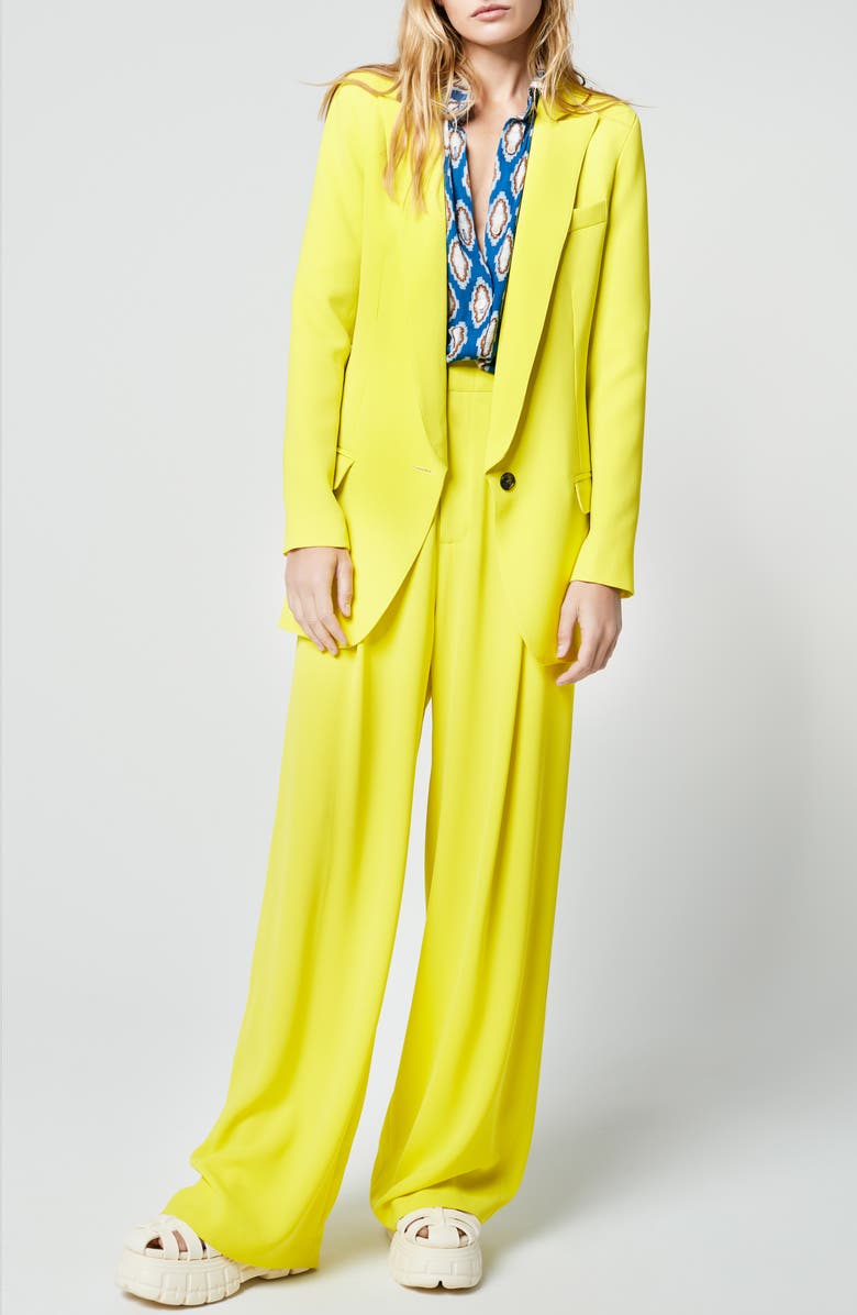 Smythe Long Crepe Blazer, Alternate, color, 