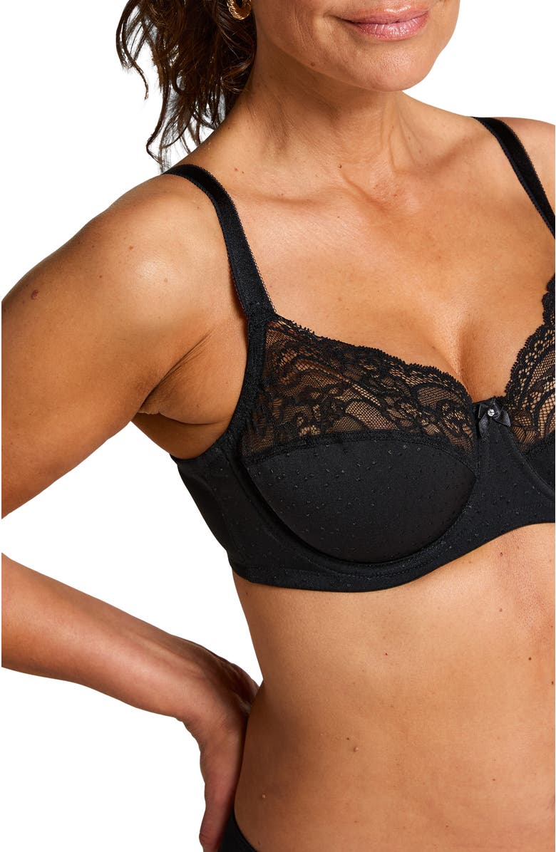 Hunkemöller Sophie Non-Padded Underwired Bra, Alternate, color, Caviar