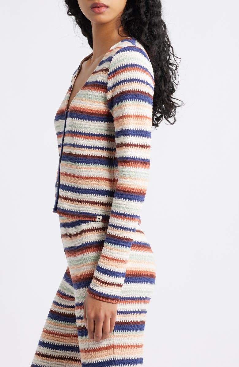 Rip Curl Bobbi Stripe Knit Top, Alternate, color, Multi Ivory