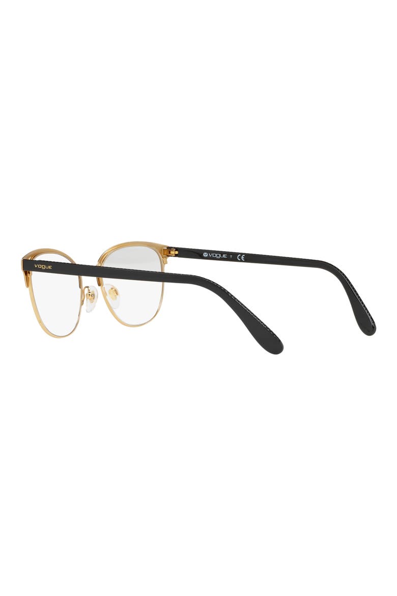 52mm Oval Reading Glasses, Alternate, color, BLACK GOLD