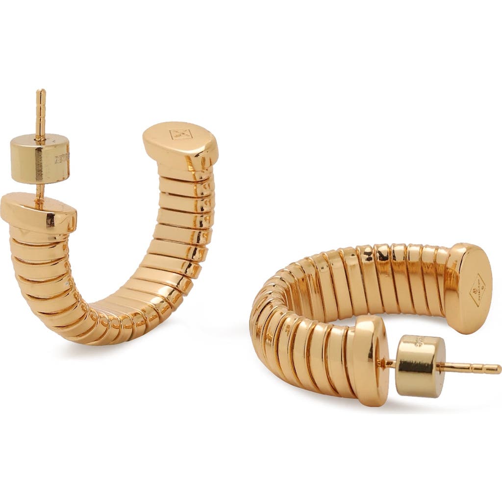 Rc Retro Chic Gold Minimalist Hoop Earrings