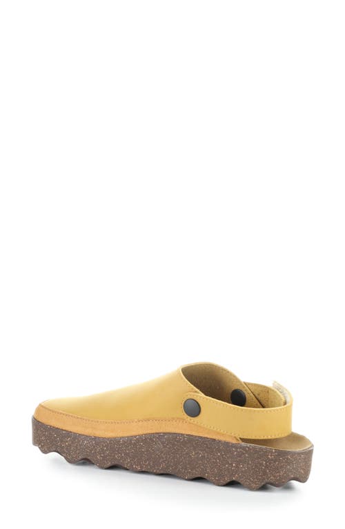Fly London Chuck Platform Slingback Clog In Yellow
