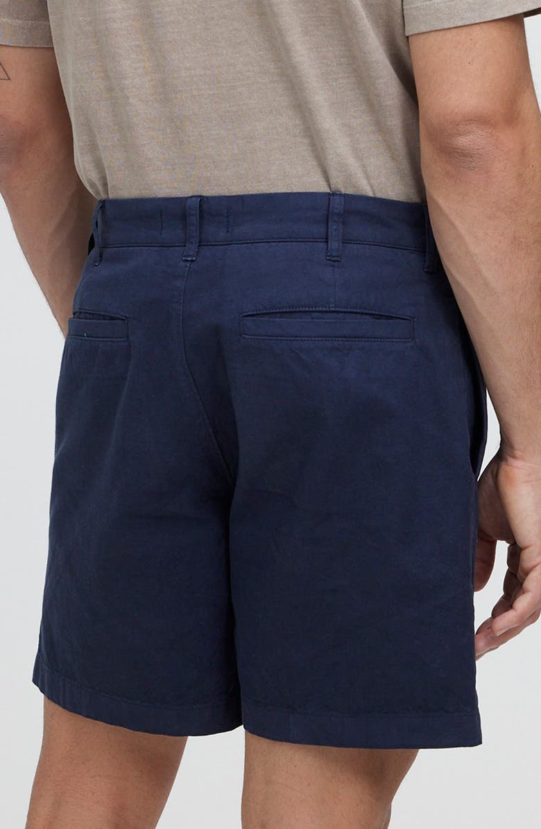 Madewell Cotton & Hemp Pleated Shorts, Alternate, color, 