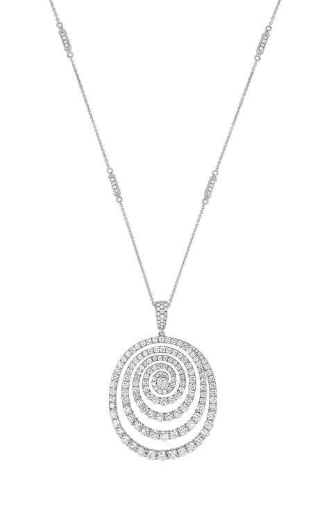 18K Gold & Diamond Spiral Pendant Necklace (Online Trunk Show)